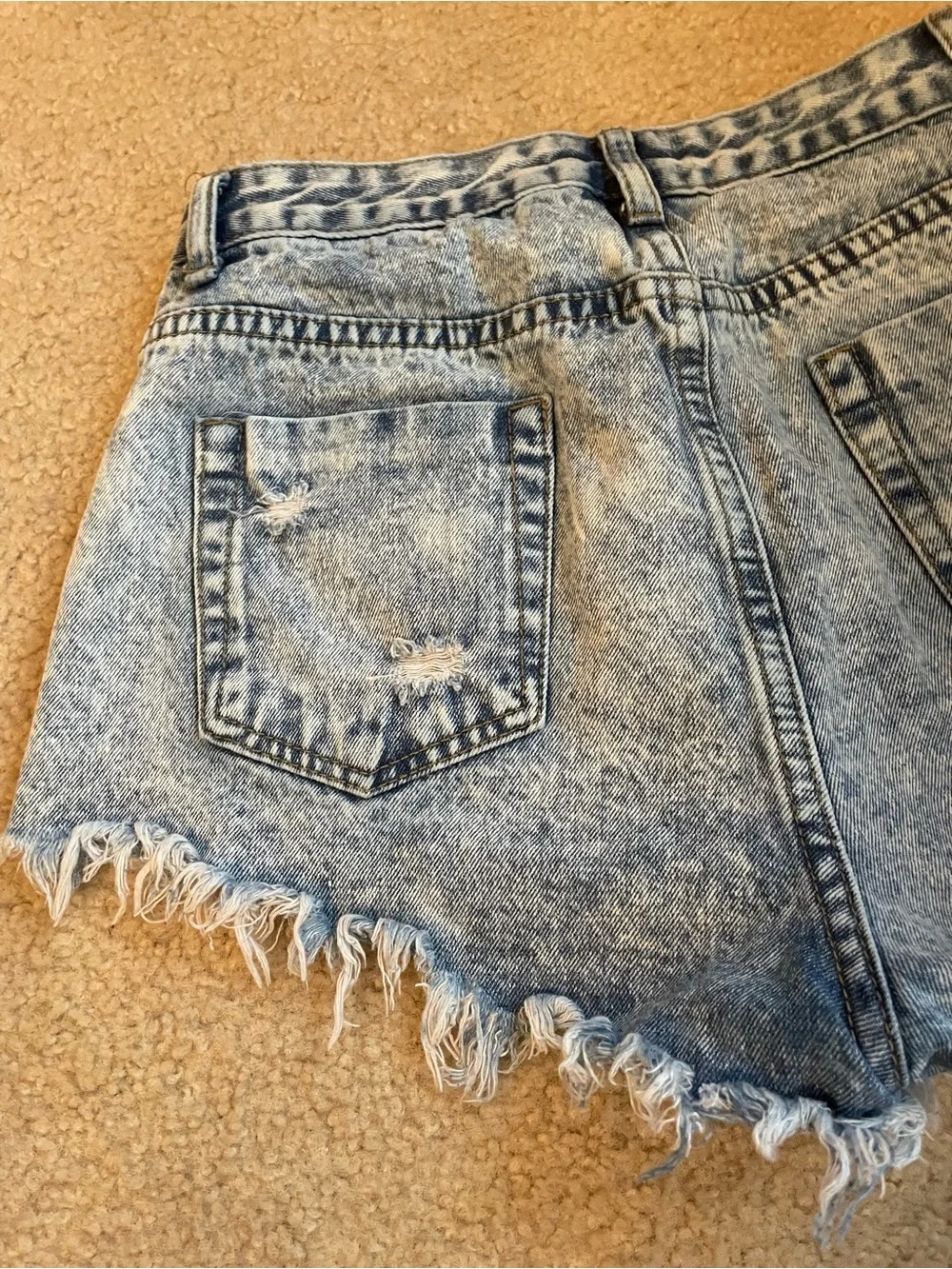 Shein Frayed Denim Shorts